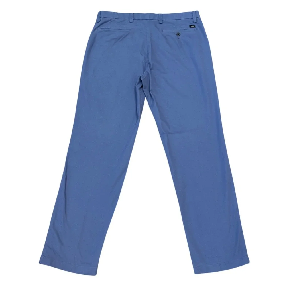 Dockers Workday Khaki Pants Mens 36 Blue Straight Fit Smart 360 Flex Chinos